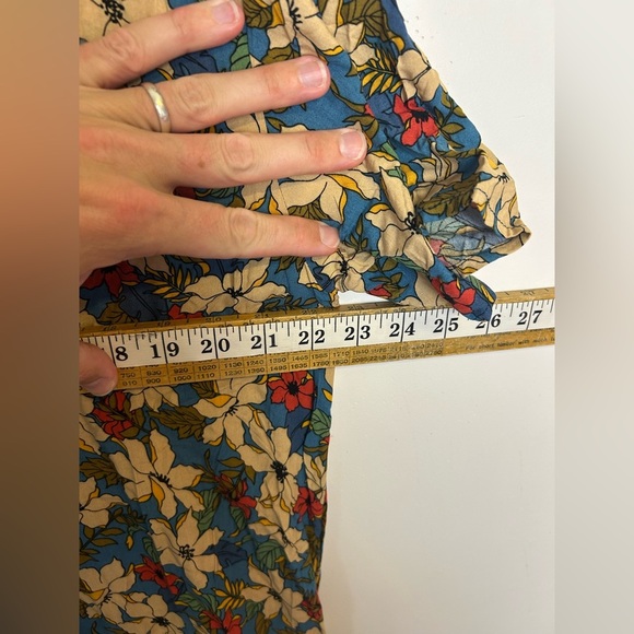 Natural Life Floral Ditsy Floral Boho Relaxed Midi Dress Lightweight Size S - Picture 5 of 11